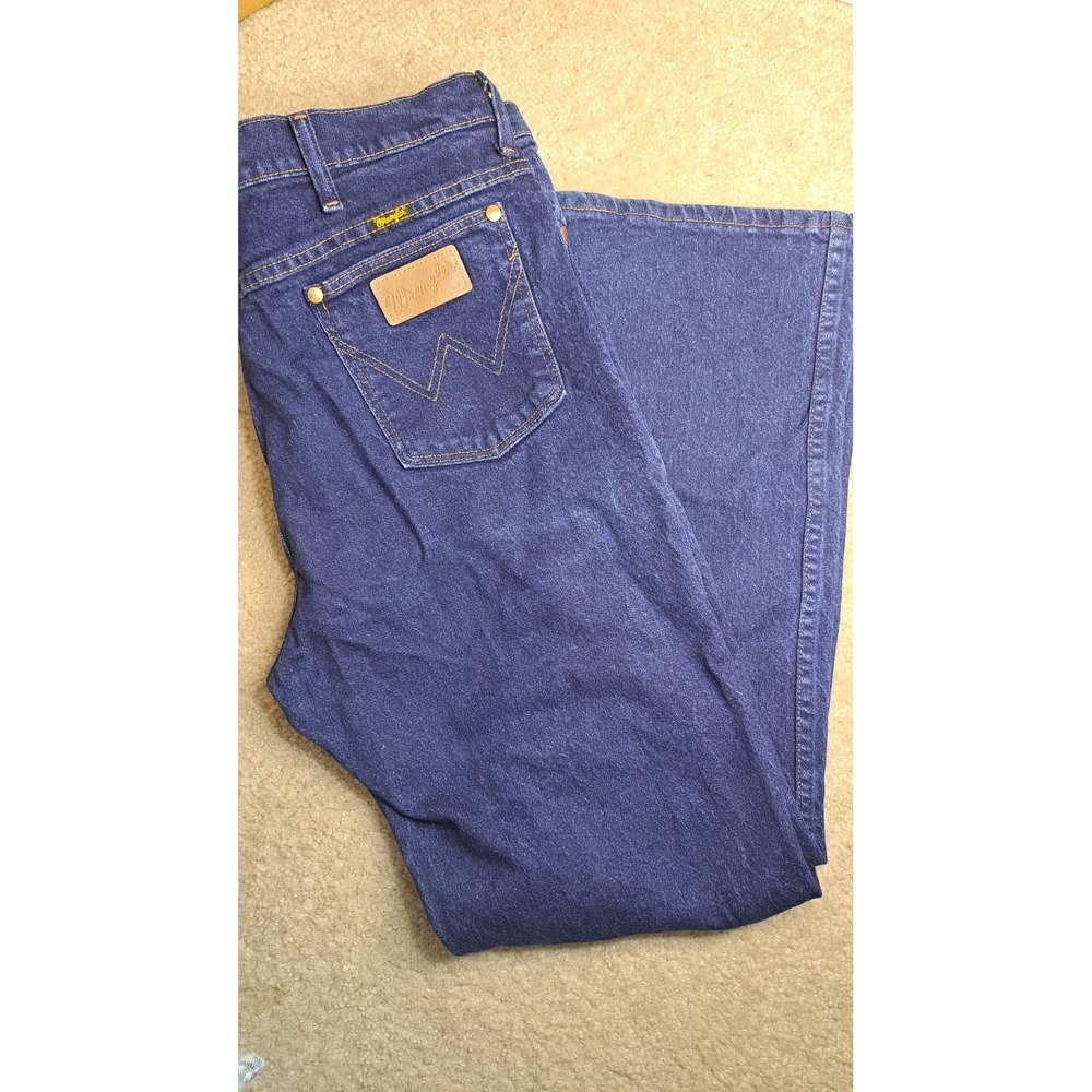 Wrangler 937STR Cowboy Cut Slim Fit Stretch Jeans Mens 38x30 Dark Wash